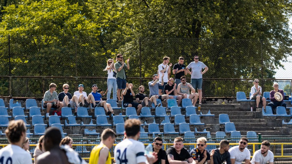 Krakow Dragoons FC supporters on the stands