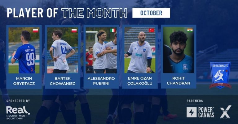 Dragoons Player of the Month: October